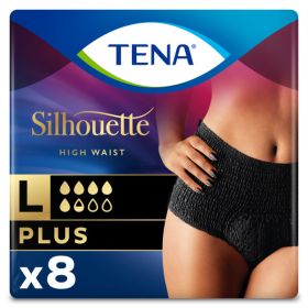 TENA Silhouette Plus, High Waist, Sort, L 