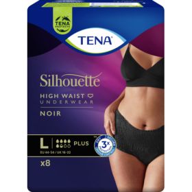TENA Silhouette Plus, High Waist, Sort, L 