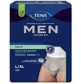 TENA Men ActiveFit Pants Normal L/XL Grå