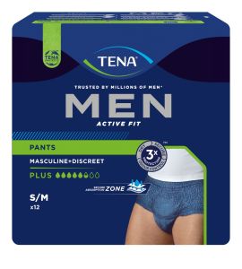 TENA Men ActiveFit Pants Plus S/M Blå